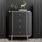 Glam Stone Bedroom Chest 16" Wide Storage Chest with Drawers