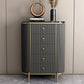 Glam Stone Bedroom Chest 16" Wide Storage Chest with Drawers