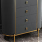 Glam Stone Bedroom Chest 16" Wide Storage Chest with Drawers