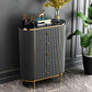 Glam Stone Bedroom Chest 16" Wide Storage Chest with Drawers