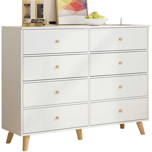 Contemporary Wood Storage Chest Matte Finish Bedroom Dresser 47"L x 16"W x 35"H Off-White Clearhalo 'Bedroom Furniture' 'Dressers & Chests' 'dressers_chests' 'furn' 'furn_dressers_chests' 'Furniture' 6151269