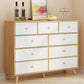 Contemporary Wood Storage Chest Matte Finish Bedroom Dresser 47"L x 16"W x 35"H Natural Wood White Clearhalo 'Bedroom Furniture' 'Dressers & Chests' 'dressers_chests' 'furn' 'furn_dressers_chests' 'Furniture' 6151271