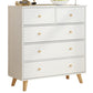 Contemporary Wood Storage Chest Matte Finish Bedroom Dresser 31"L x 16"W x 35"H White Clearhalo 'Bedroom Furniture' 'Dressers & Chests' 'dressers_chests' 'furn' 'furn_dressers_chests' 'Furniture' 6151273