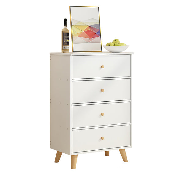 Contemporary Wood Storage Chest Matte Finish Bedroom Dresser 24"L x 16"W x 35"H White Clearhalo 'Bedroom Furniture' 'Dressers & Chests' 'dressers_chests' 'furn' 'furn_dressers_chests' 'Furniture' 6151276