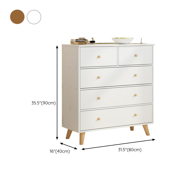 Contemporary Wood Storage Chest Matte Finish Bedroom Dresser Clearhalo 'Bedroom Furniture' 'Dressers & Chests' 'dressers_chests' 'furn' 'furn_dressers_chests' 'Furniture' 6151287