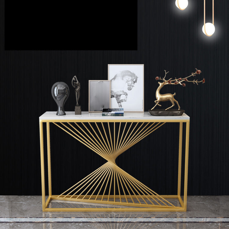 Tavolo accento console glam antico tavolo di divano console in marmo