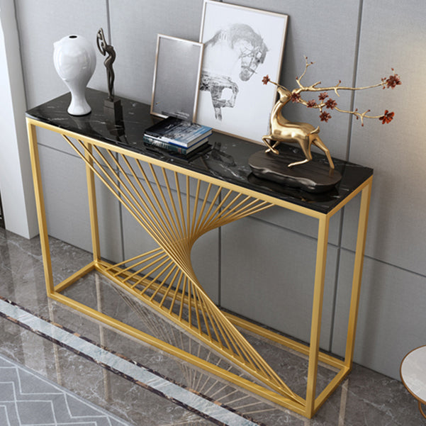 Tavolo accento console glam antico tavolo di divano console in marmo