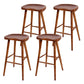 Contemporary Style Solid Wood Home Stool Matte Finish with Footrest