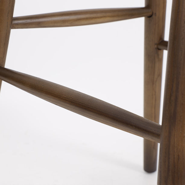 Contemporary Style Solid Wood Home Stool Matte Finish with Footrest