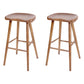 Contemporary Style Solid Wood Home Stool Matte Finish with Footrest