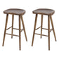 Contemporary Style Solid Wood Home Stool Matte Finish with Footrest
