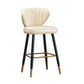 Nordic Style Bar Stool Metal Counter Bar Stool for Restaurant Off-White 1 Piece Clearhalo 'Bar Furniture' 'Bar Stools' 'bar_stools' 'furn' 'furn_bar_stools' 'Furniture' 'furniture_bar_stools' 'Kitchen & Dining Furniture' 6152426