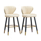 Nordic Style Bar Stool Metal Counter Bar Stool for Restaurant Off-White 2 Piece Set Clearhalo 'Bar Furniture' 'Bar Stools' 'bar_stools' 'furn' 'furn_bar_stools' 'Furniture' 'furniture_bar_stools' 'Kitchen & Dining Furniture' 6152428