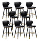 Nordic Style Bar Stool Metal Counter Bar Stool for Restaurant Black 8 Piece Set Clearhalo 'Bar Furniture' 'Bar Stools' 'bar_stools' 'furn' 'furn_bar_stools' 'Furniture' 'furniture_bar_stools' 'Kitchen & Dining Furniture' 6152443