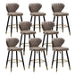 Nordic Style Bar Stool Metal Counter Bar Stool for Restaurant Light Gray 8 Piece Set Clearhalo 'Bar Furniture' 'Bar Stools' 'bar_stools' 'furn' 'furn_bar_stools' 'Furniture' 'furniture_bar_stools' 'Kitchen & Dining Furniture' 6152457