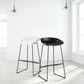 Nordic Style Plastic Bar Stools Footrest Indoor Counter Stool with Metal Legs