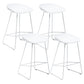 Nordic Style Plastic Bar Stools Footrest Indoor Counter Stool with Metal Legs