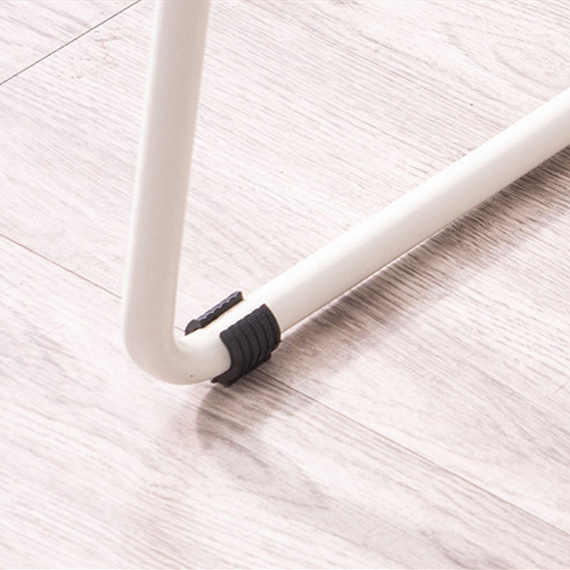 Nordic Style Plastic Bar Stools Footrest Indoor Counter Stool with Metal Legs