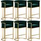 Scandinavian Footrest Upholstered Bar Stool Coffee Shop Low Back Counter Bar Stool