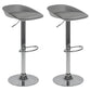 Plastic Adjustable Height Bar Stool Modern PU Upholstered Stool with Footrest