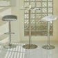 Plastic Adjustable Height Bar Stool Modern PU Upholstered Stool with Footrest