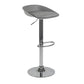 Plastic Adjustable Height Bar Stool Modern PU Upholstered Stool with Footrest