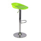 Plastic Adjustable Height Bar Stool Modern PU Upholstered Stool with Footrest