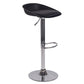 Plastic Adjustable Height Bar Stool Modern PU Upholstered Stool with Footrest