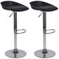 Plastic Adjustable Height Bar Stool Modern PU Upholstered Stool with Footrest