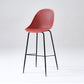Bucket Plastic Counter Height Bar Stool Scandinavian Armless Stool with Metal Legs