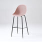 Bucket Plastic Counter Height Bar Stool Scandinavian Armless Stool with Metal Legs