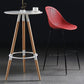 Bucket Plastic Counter Height Bar Stool Scandinavian Armless Stool with Metal Legs