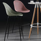 Bucket Plastic Counter Height Bar Stool Scandinavian Armless Stool with Metal Legs