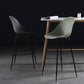 Bucket Plastic Counter Height Bar Stool Scandinavian Armless Stool with Metal Legs
