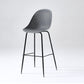 Bucket Plastic Counter Height Bar Stool Scandinavian Armless Stool with Metal Legs