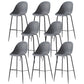 Bucket Plastic Counter Height Bar Stool Scandinavian Armless Stool with Metal Legs