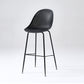 Bucket Plastic Counter Height Bar Stool Scandinavian Armless Stool with Metal Legs