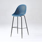 Bucket Plastic Counter Height Bar Stool Scandinavian Armless Stool with Metal Legs