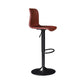 Scandinavian Adjustable Height Stool Leather Counter Stool with Footrest Clearhalo 'Bar Furniture' 'Bar Stools' 'bar_stools' 'furn' 'furn_bar_stools' 'Furniture' 'Kitchen & Dining Furniture' 6152843