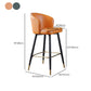 Leather Counter Stool Scandinavian Style Armed Low Back Stools for Home Clearhalo 'Bar Furniture' 'Bar Stools' 'bar_stools' 'furn' 'furn_bar_stools' 'Furniture' 'Kitchen & Dining Furniture' 6152933