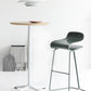 Armless Metal Indoor Bar Stool Scandinavian Plastic Stool with Footrest