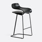 Armless Metal Indoor Bar Stool Scandinavian Plastic Stool with Footrest