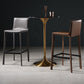 Modern Bar Stool Leather Counter Bar Stool with Metal Legs for Indoor Use