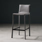 Modern Bar Stool Leather Counter Bar Stool with Metal Legs for Indoor Use