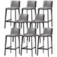 Modern Bar Stool Leather Counter Bar Stool with Metal Legs for Indoor Use