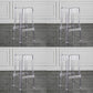 Contemporary Backless Bar-stool Plastic Counter Bar Stool with Plastic Legs for indoor Clear 4 Piece Set Clearhalo 'Bar Furniture' 'Bar Stools' 'bar_stools' 'furn' 'furn_bar_stools' 'Furniture' 'Kitchen & Dining Furniture' 6153135