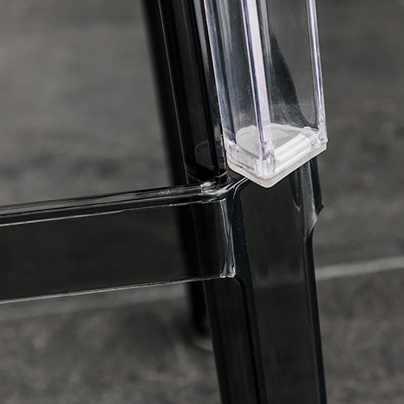 Contemporary Backless Bar-stool Plastic Counter Bar Stool with Plastic Legs for indoor Clearhalo 'Bar Furniture' 'Bar Stools' 'bar_stools' 'furn' 'furn_bar_stools' 'Furniture' 'Kitchen & Dining Furniture' 6153148