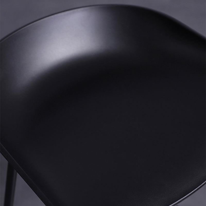 Contemporary Armless Low Backrest Counter Stool Iron Bar Stool with Footrest Clearhalo 'Bar Furniture' 'Bar Stools' 'bar_stools' 'furn' 'furn_bar_stools' 'Furniture' 'Kitchen & Dining Furniture' 6153186