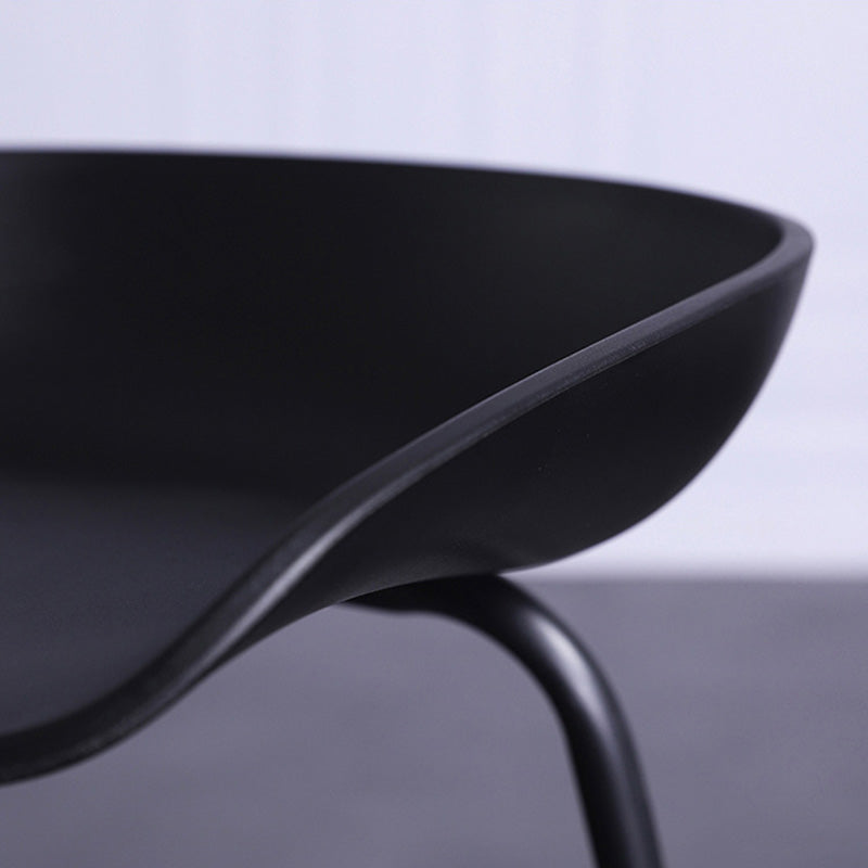 Contemporary Armless Low Backrest Counter Stool Iron Bar Stool with Footrest Clearhalo 'Bar Furniture' 'Bar Stools' 'bar_stools' 'furn' 'furn_bar_stools' 'Furniture' 'Kitchen & Dining Furniture' 6153187