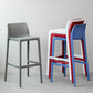 Nordic Style Bar-stool Plastic Counter Bar Stool with 4 Legs for Home